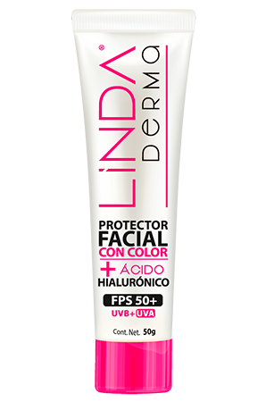 Protector facial con color - Linda Derma