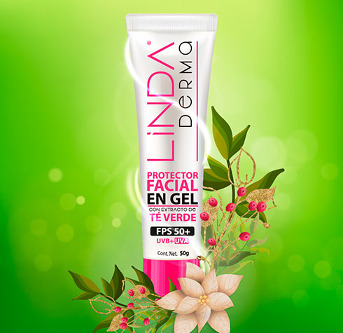 Protector facial en gel - Linda Derma